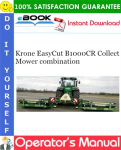 Krone EasyCut B1000CR Collect Mower combination