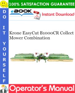 Krone EasyCut B1000CR Collect Mower Combination