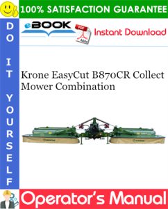 Krone EasyCut B870CR Collect Mower Combination