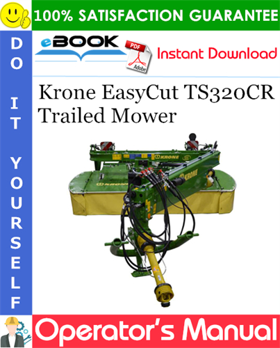 Krone EasyCut TS320CR Trailed Mower Operator's Manual
