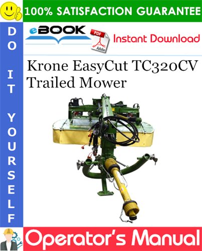 Krone EasyCut TC320CV Trailed Mower Operator's Manual