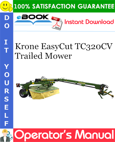 Krone EasyCut TC320CV Trailed Mower Operator's Manual