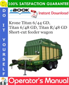 Krone Titan 6/44 GD, Titan 6/48 GD, Titan R/48 GD Short-cut feeder wagon