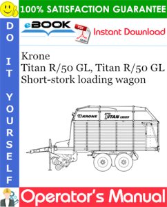Krone Titan R/50 GL, Titan R/50 GL Short-stork loading wagon
