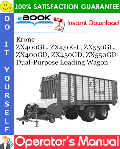 Krone ZX400GL, ZX450GL, ZX550GL, ZX400GD, ZX450GD, ZX550GD