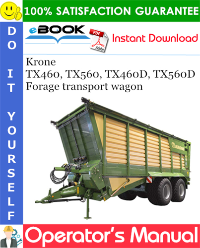 Krone TX460, TX560, TX460D, TX560D Forage transport wagon