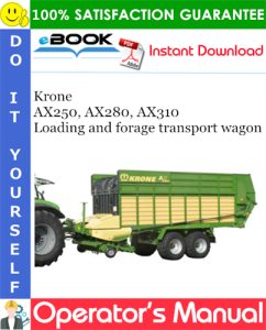 Krone AX250, AX280, AX310 Loading and forage transport wagon
