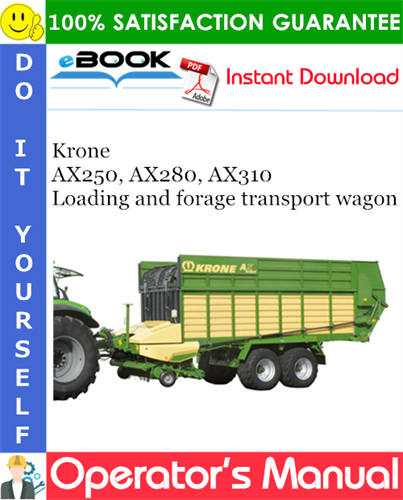 Krone AX250, AX280, AX310 Loading and forage transport wagon