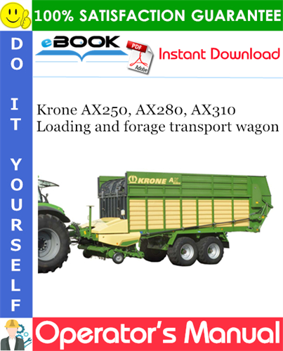 Krone AX250, AX280, AX310 Loading and forage transport wagon