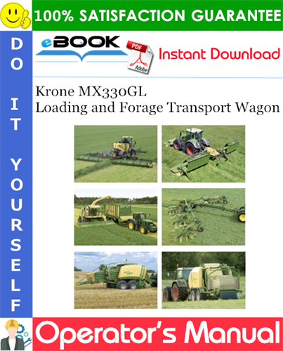 Krone MX330GL Loading and Forage Transport Wagon