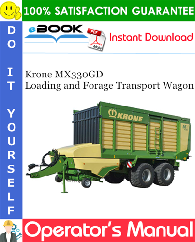 Krone MX330GD Loading and Forage Transport Wagon
