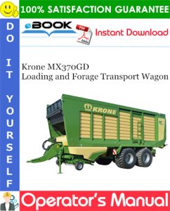 Krone MX370GD Loading and Forage Transport Wagon
