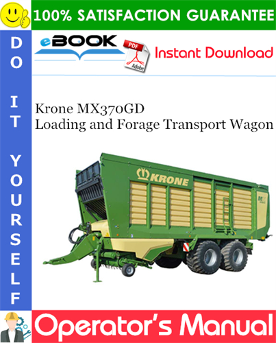 Krone MX370GD Loading and Forage Transport Wagon
