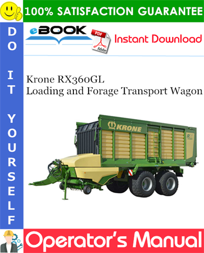 Krone RX360GL Loading and Forage Transport Wagon