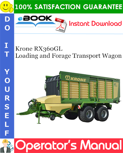 Krone RX360GL Loading and Forage Transport Wagon