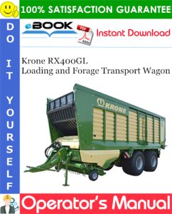 Krone RX400GL Loading and Forage Transport Wagon