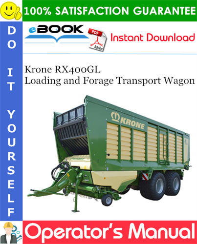 Krone RX400GL Loading and Forage Transport Wagon