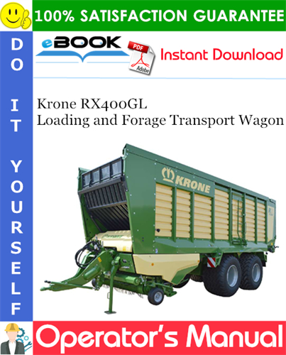 Krone RX400GL Loading and Forage Transport Wagon