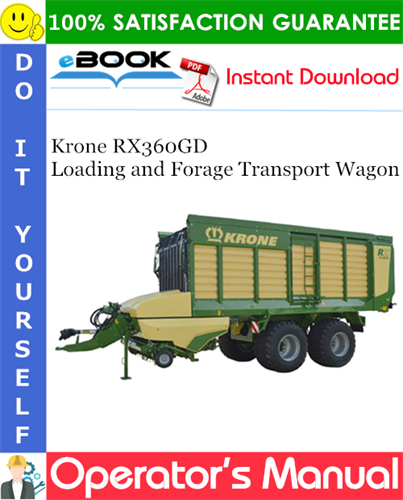 Krone RX360GD Loading and Forage Transport Wagon