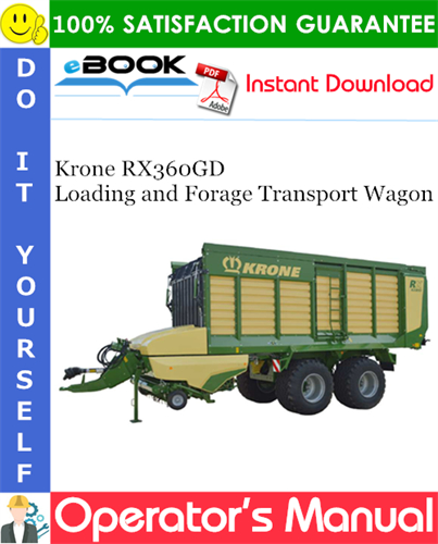 Krone RX360GD Loading and Forage Transport Wagon