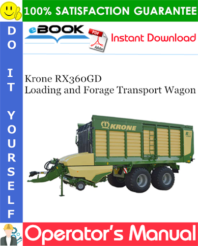 Krone RX360GD Loading and Forage Transport Wagon
