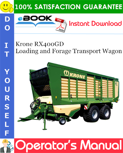 Krone RX400GD Loading and Forage Transport Wagon