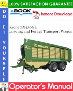 Krone ZX430GL Loading and Forage Transport Wagon