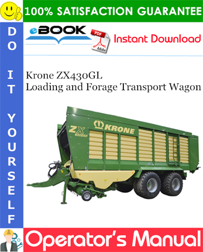 Krone ZX430GL Loading and Forage Transport Wagon