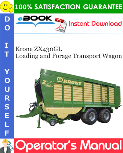 Krone ZX430GL Loading and Forage Transport Wagon