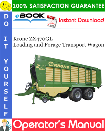 Krone ZX470GL Loading and Forage Transport Wagon