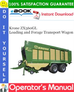 Krone ZX560GL Loading and Forage Transport Wagon