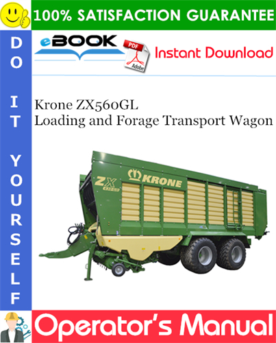 Krone ZX560GL Loading and Forage Transport Wagon