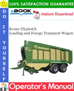 Krone ZX560GL Loading and Forage Transport Wagon