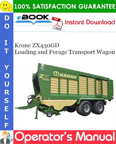 Krone ZX430GD Loading and Forage Transport Wagon