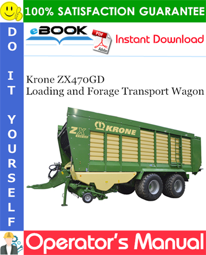 Krone ZX470GD Loading and Forage Transport Wagon