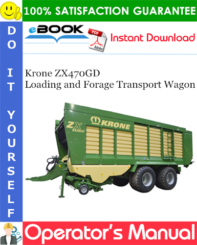 Krone ZX470GD Loading and Forage Transport Wagon