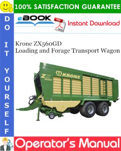 Krone ZX560GD Loading and Forage Transport Wagon