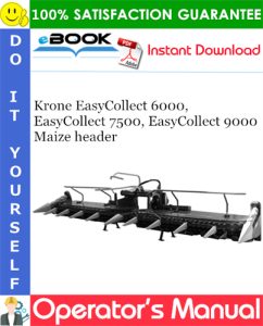 Krone EasyCollect 6000, EasyCollect 7500, EasyCollect 9000 Maize header