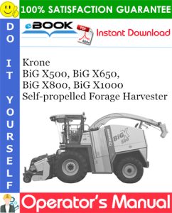 Krone BiG X500, BiG X650, BiG X800, BiG X1000
