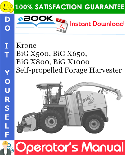 Krone BiG X500, BiG X650, BiG X800, BiG X1000