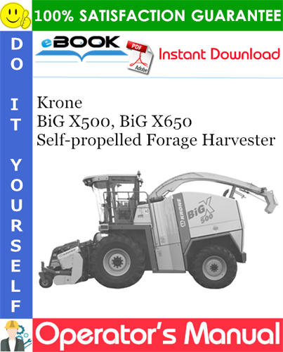 Krone BiG X500, BiG X650 Self-propelled Forage Harvester