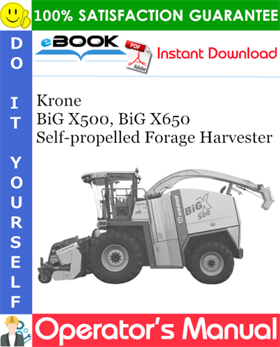 Krone BiG X500, BiG X650 Self-propelled Forage Harvester