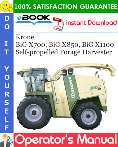 Krone BiG X700, BiG X850, BiG X1100 Self-propelled Forage Harvester