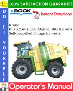 Krone BiG X700-1, BiG X850-1, BiG X1100-1 Self-propelled Forage Harvester
