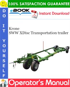 Krone SWW XDisc Transportation trailer Operator's Manual
