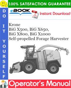 Krone BiG X500, BiG X650, BiG X800, BiG X1000