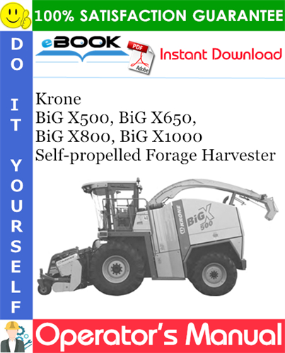Krone BiG X500, BiG X650, BiG X800, BiG X1000
