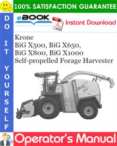 Krone BiG X500, BiG X650, BiG X800, BiG X1000