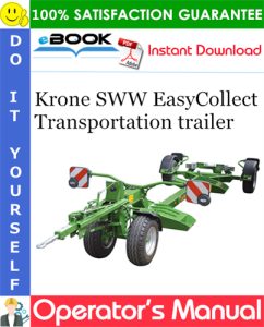Krone SWW EasyCollect Transportation trailer Operator's Manual