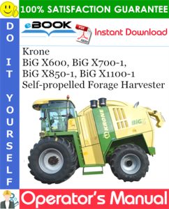 Krone BiG X600, BiG X700-1, BiG X850-1, BiG X1100-1
